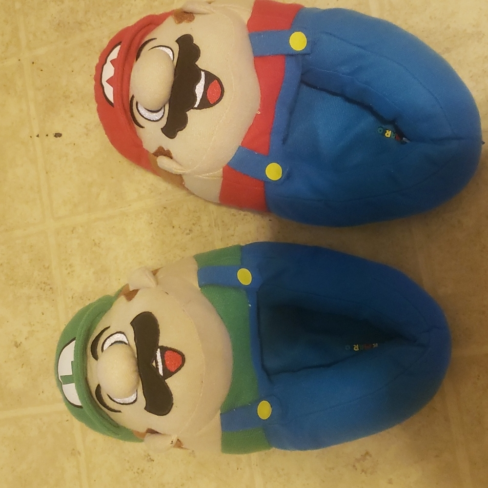 Mario and Luigi Slippers for kids